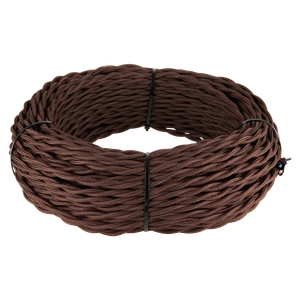 Изображение Ретро кабель витой 3х2,5 (коричневый) 50 м W6453614