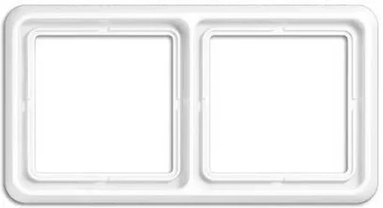Изображение Рамка двойная, горизонтальная/вертикальная Jung CD 500, белый CD582WW CD 500