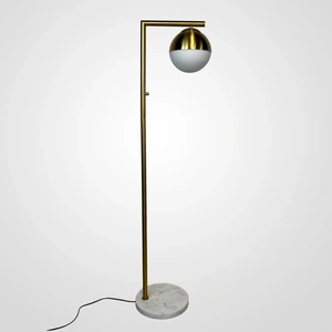 Изображение Торшер Geneva Single Glass Globe Floor Lamp By Imperiumloft
