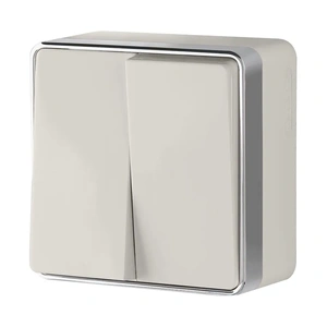 Изображение Выключатель  двухклавишный Gallant (слоновая кость) W5020003