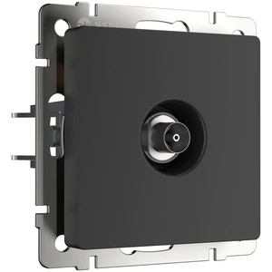 Изображение ТВ-розетка оконечная (черный матовый) W1183008