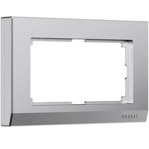 Изображение Рамка для двойной розетки Stark (серебряный матовый) W0081865