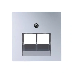 Изображение Накладка двойная на розетку информационную ECO Profi алюминий EP569-2BFPLUAAL Jung