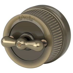 Изображение Переключатель/выключатель одноклавишный (бронзовый) Ретро W5712012