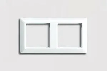 Изображение Рамка двойная, для горизон./вертик. монтажа Jung AS 500, белый глянцевый AS582WW AS 500