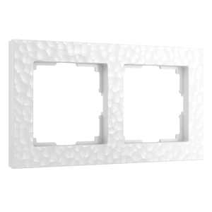 Изображение Рамка на 2 поста (белый) W0022401