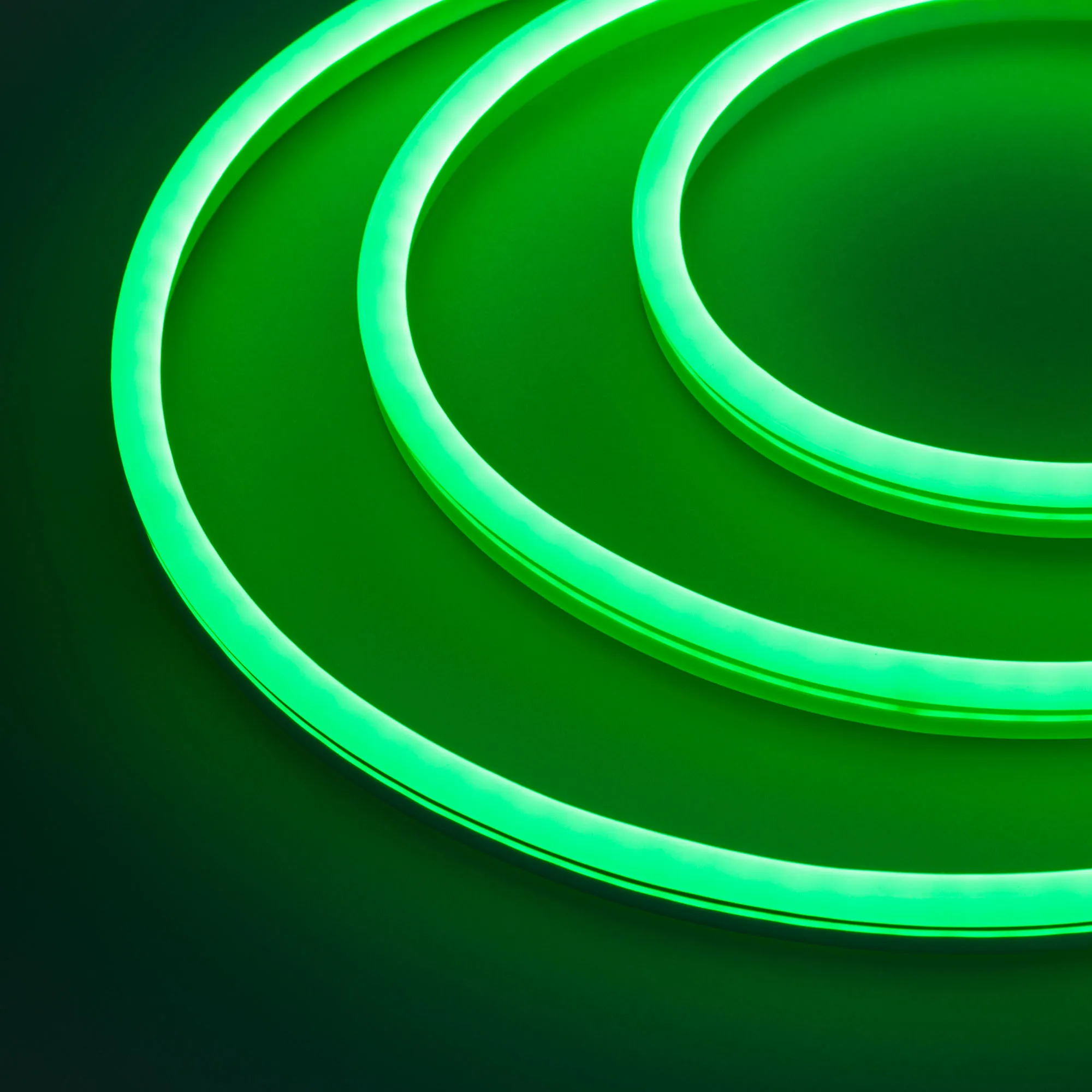 Образец Гибкий неон GALAXY-1608-5000CFS-2835-100 12V Green 0.5M (16x8mm, 12W, IP67) (Arlight, 12 Вт/м, IP67)